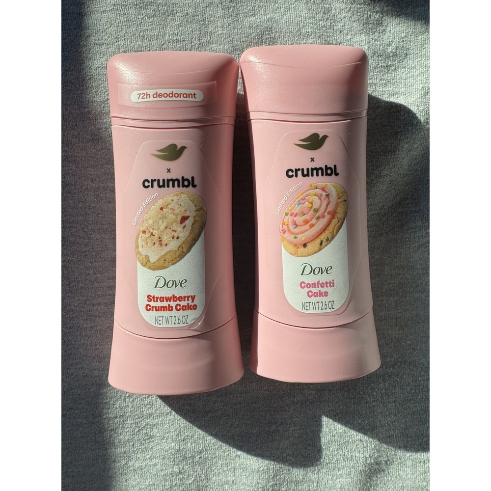 NEW Dove X Crumbl Deodorant Confetti Cake + Strawberry Crumb Cake Limited!!